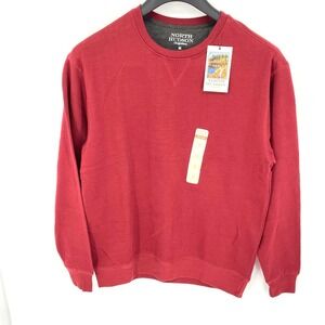 North Hudson Outfitters Mens Crew‎ Neck Sweatshirt Top Pullover Medium New Red